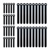 Wrap-It Self-Gripping Cable Ties (Assorted 40-Pack) Black - Reusable Hook and Loop Ties A440-48BL